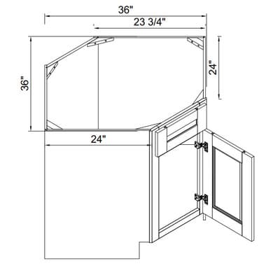 Gold Shaker Oak - DSB36