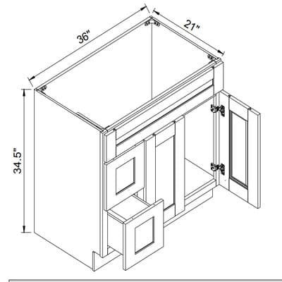 Gold Shaker Charcoal - VSD36L